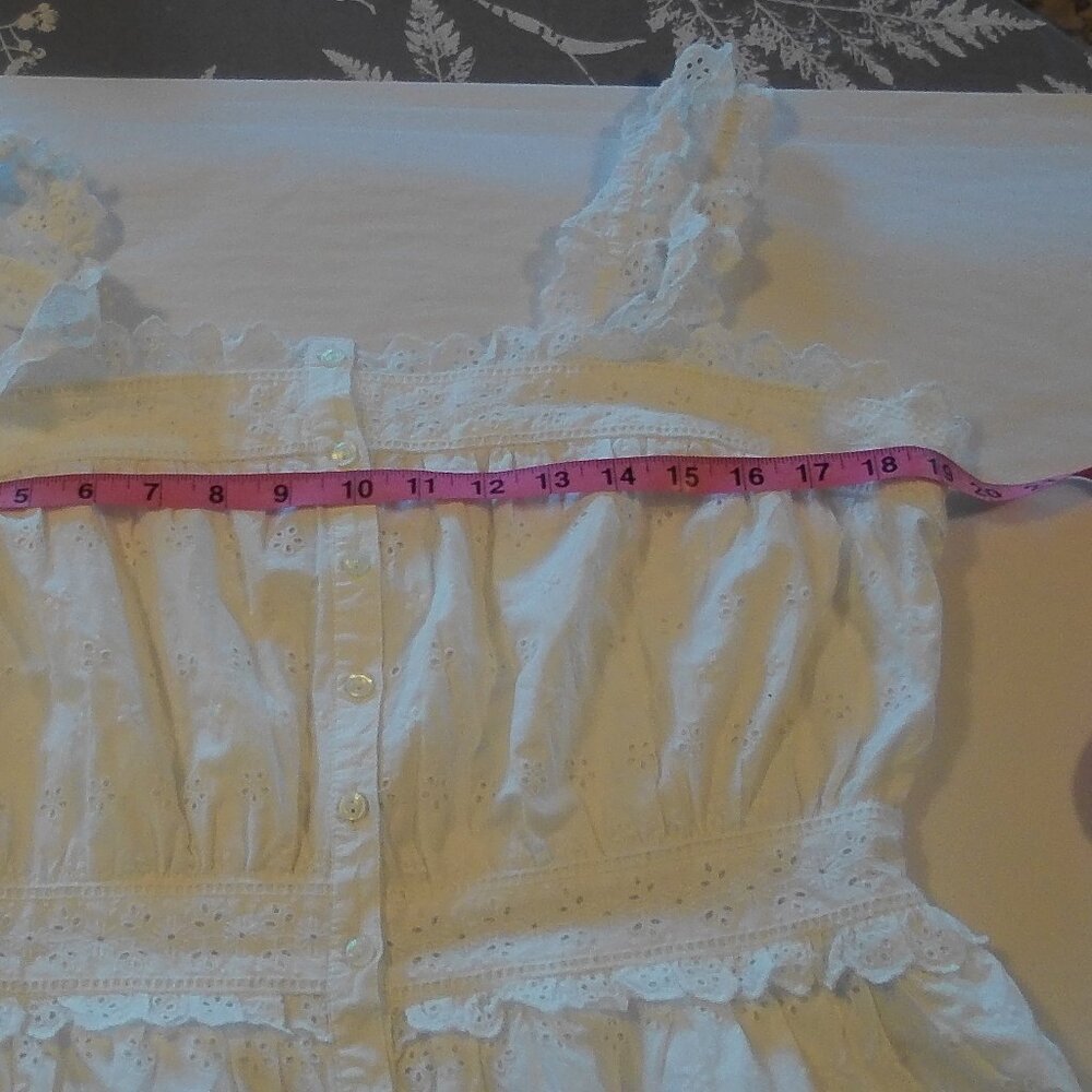 NWT: Doen X GAP Eyelet Midi Dress Off White Size L - Picture 6 of 12